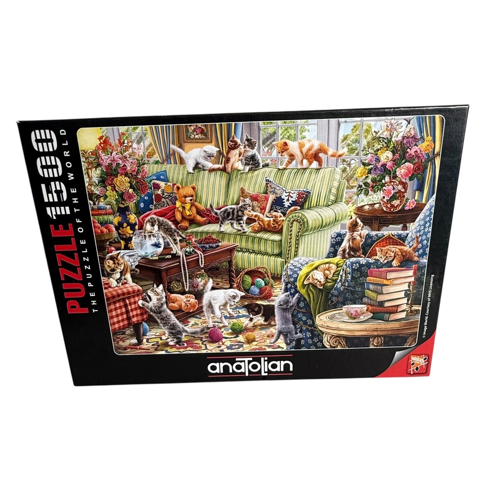 Anatolian Puzzle 1500 Pieces Kittens in the Living Room 4575 Image World‎